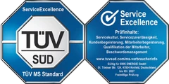 TÜV SÜD Service Excellence Siegel